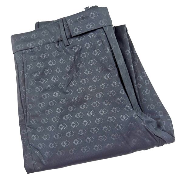 RLX Ralph Lauren Performance Water Repel Tailored Golf Pant  33x32 Black Geo New - Picture 1 of 5